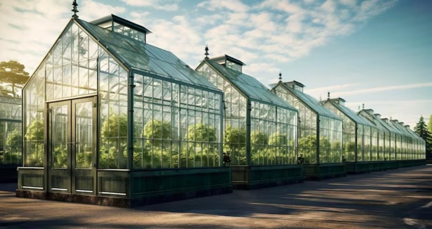 High-Tech Multi-Arch Agricultural Halls