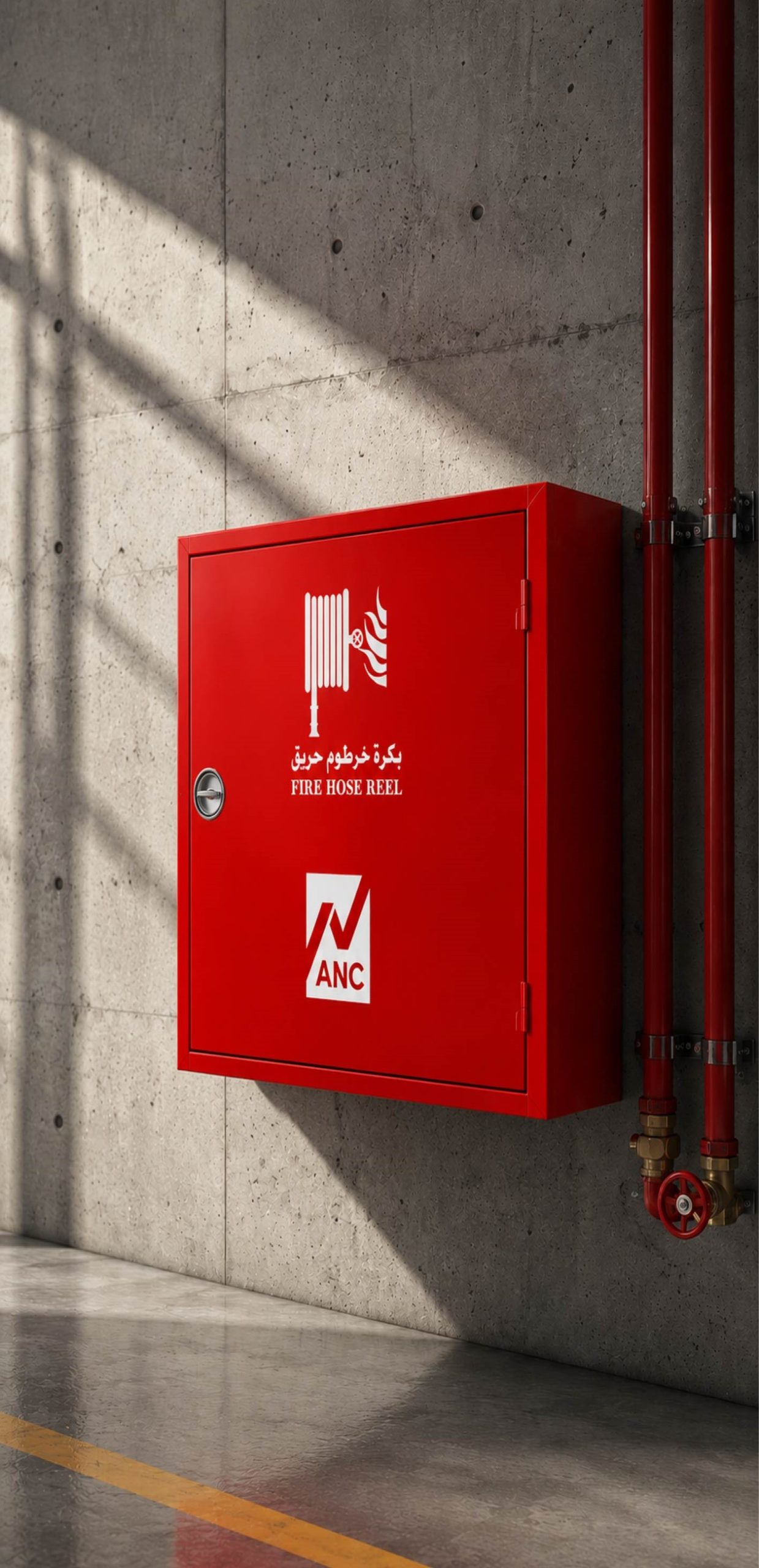 <strong>Red Steel Fire Cabinets</strong>