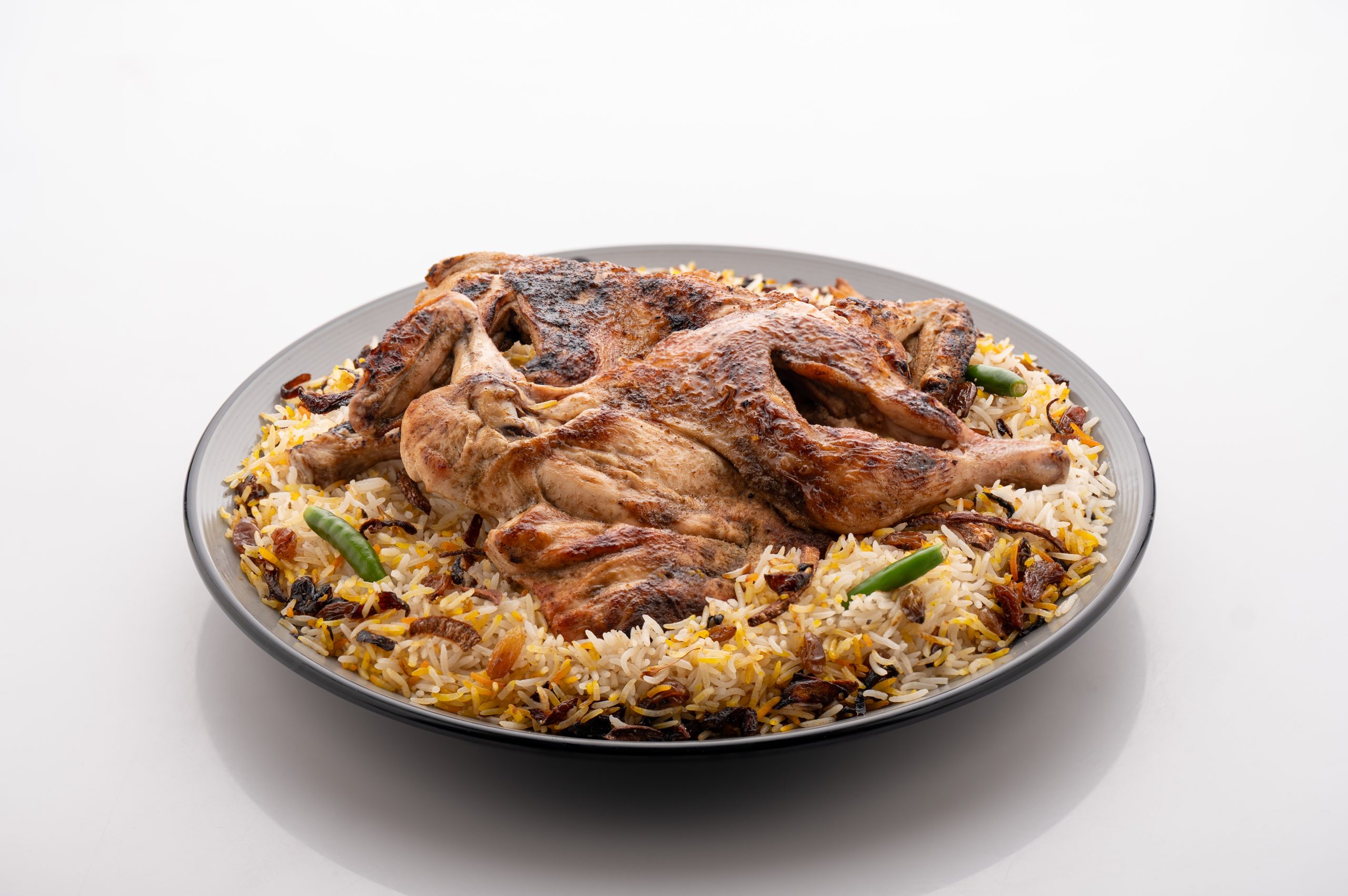 دجاج مظبي - حبة مع الرز