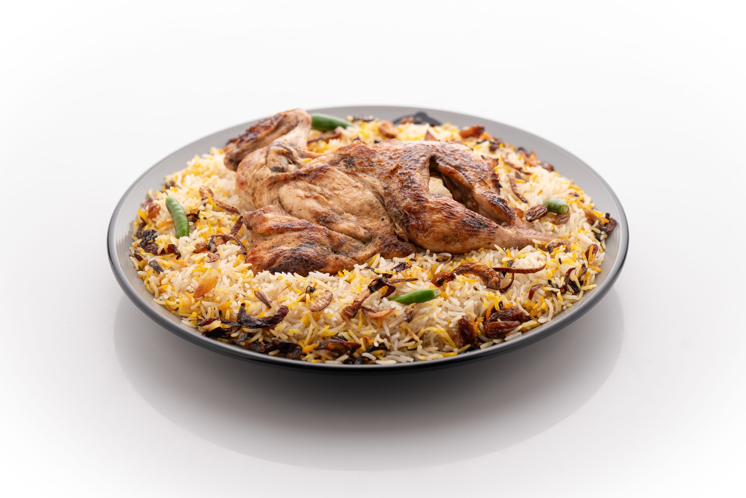 دجاج مظبي - نصف حبة مع الرز