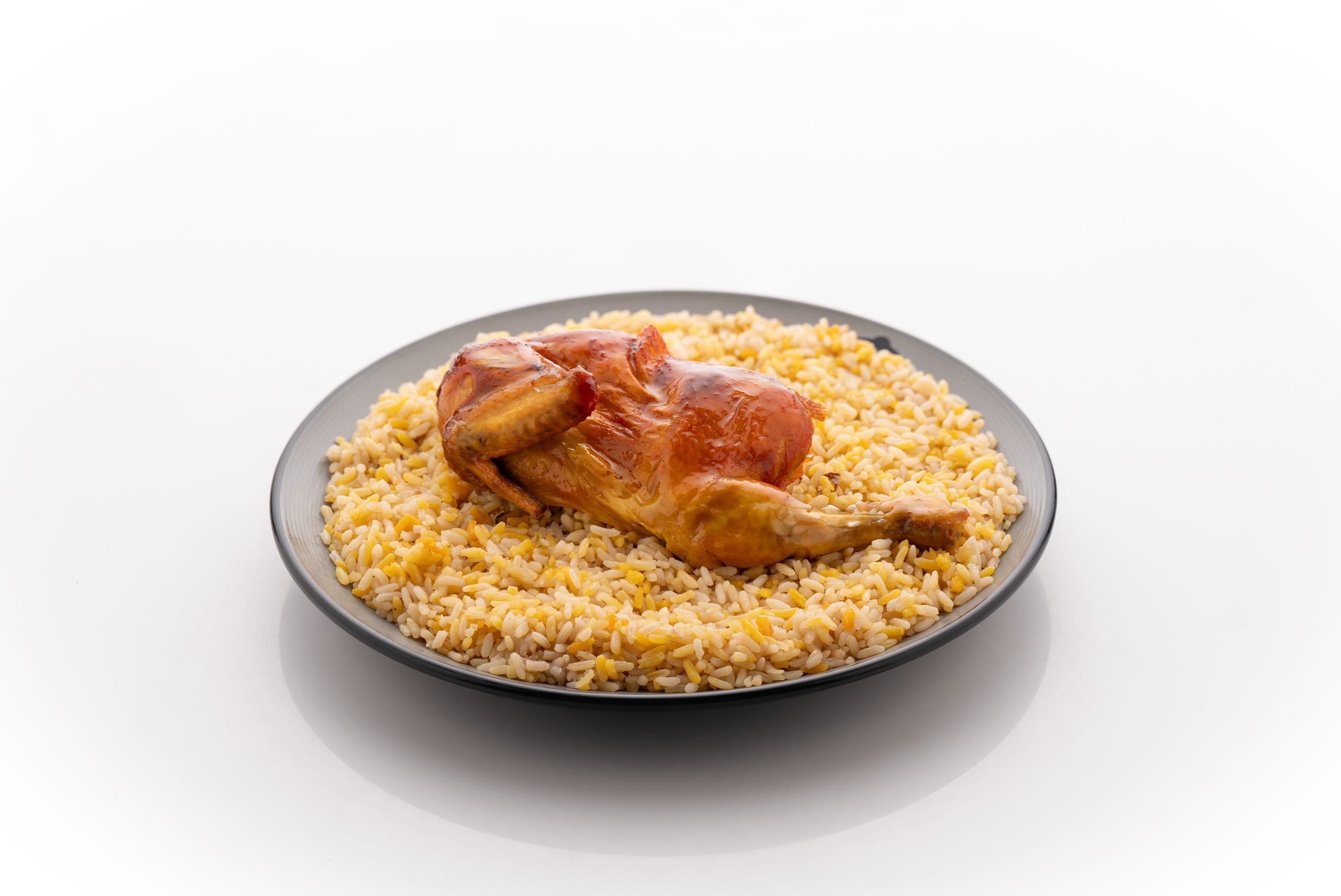 دجاج مندي - نصف مع الرز